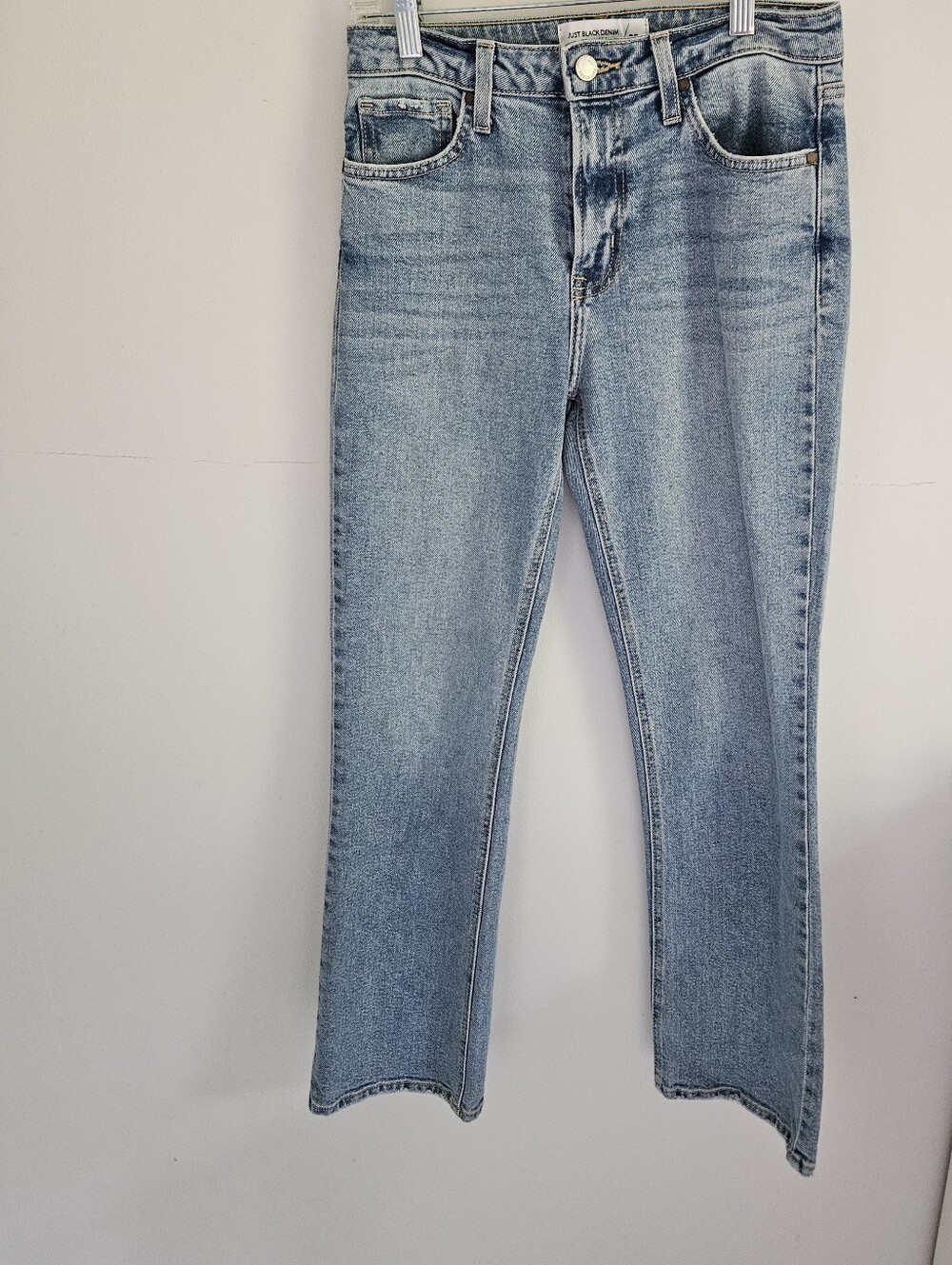 Just Black Denim Jeans Blue Straight Leg